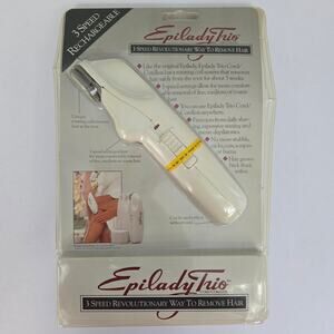 Vintage Epilady Trio 3 Speed Cord/Cordless Rechargeable Hair Removal New Sealed